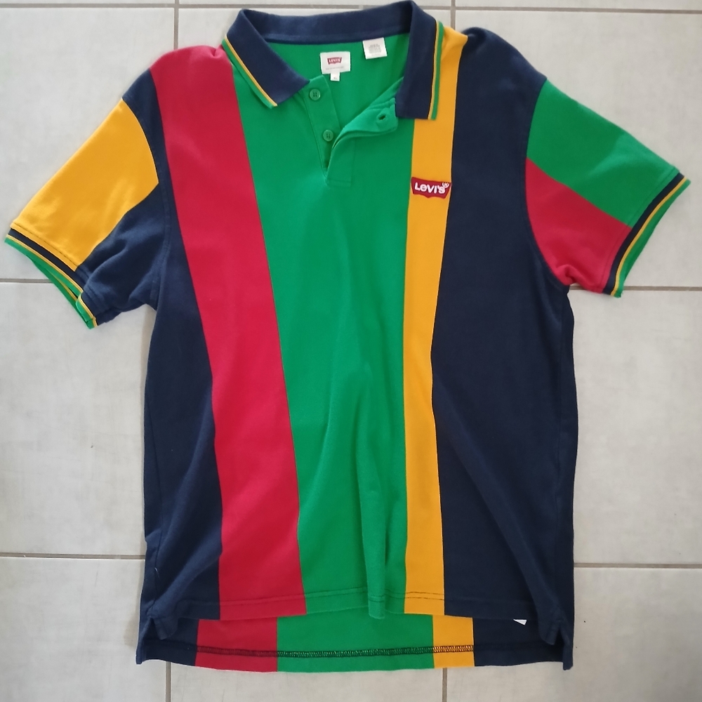 Levis Colorful Striped Polo Shirt